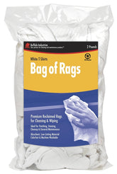 RAGS T-SHIRT RECLAIMED WHT 2LB